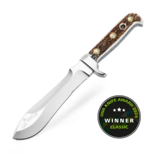 PUMA White Hunter Jagdmesser mit Hirschhorngriff und IWA Knife Award Auszeichnung