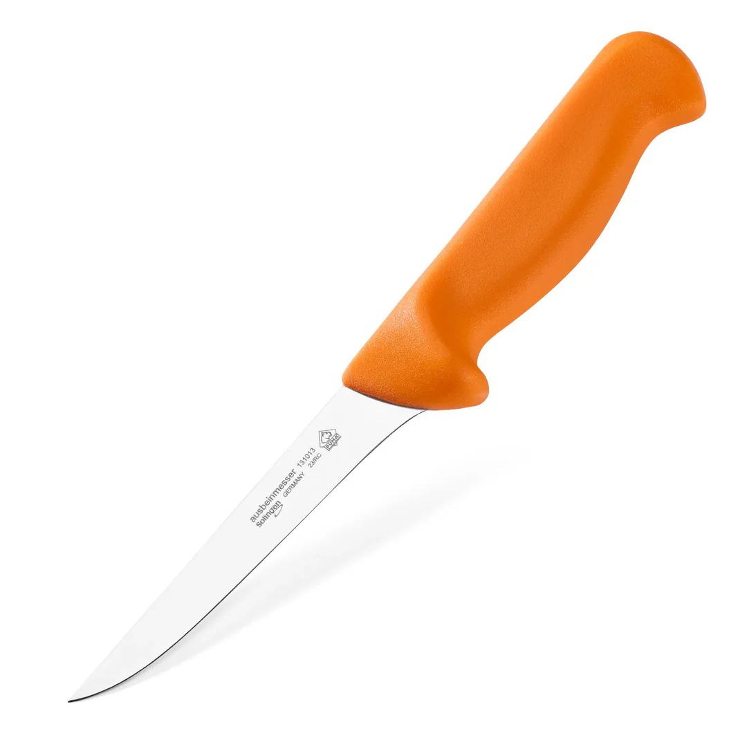 Puma Ausbeinmesser mit halbflexibler Klinge und orangem Griff für präzises Auslösen