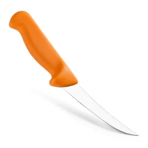 Puma Ausbeinmesser gebogen halbflexibel 13 cm mit orangem Griff für Jagd und Wildverarbeitung