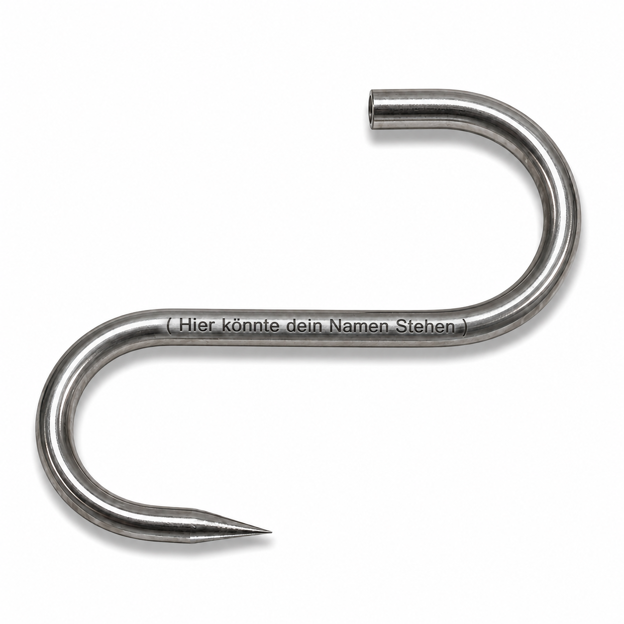 Fleischerhaken Edelstahl 8mm 180mm personalisierbar – Bild 3